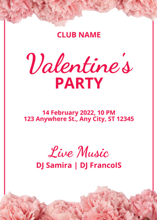 Platilla de diseño Valentine's Day Party Announcement Invitation