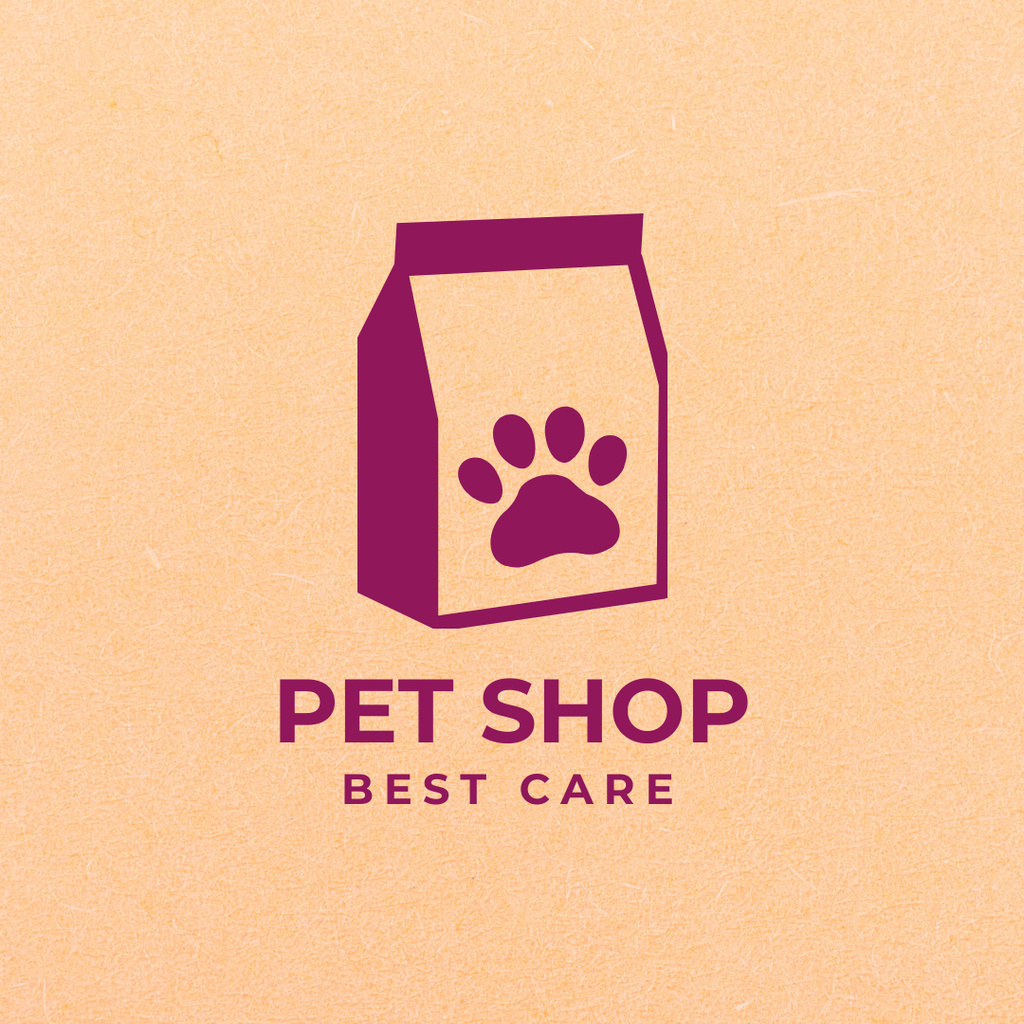 Modèle de visuel Pet Boutique Ad with Cute Dog Paw - Logo 1080x1080px