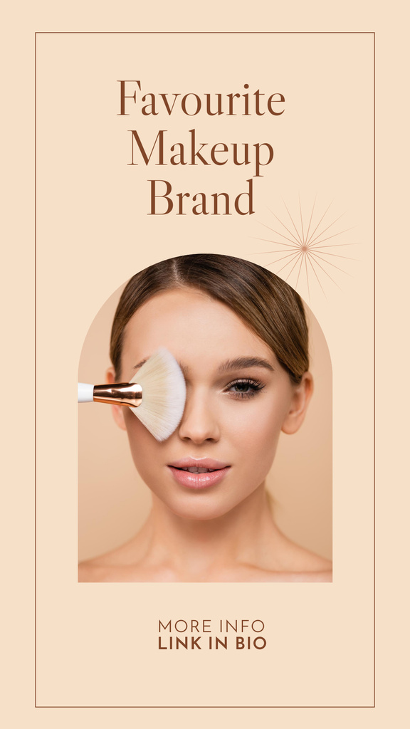 New Makeup Brand Instagram Story Modelo de Design