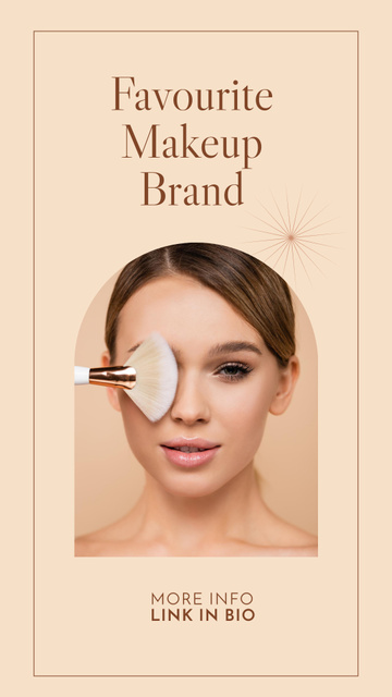 Designvorlage New Makeup Brand für Instagram Story