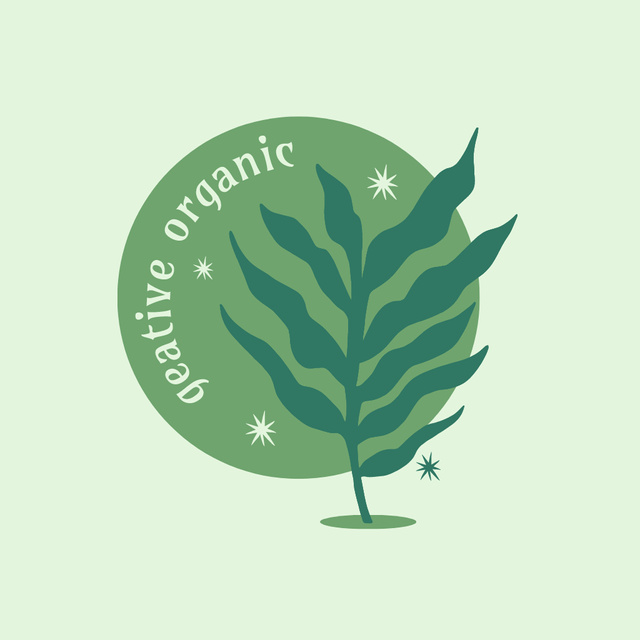 Template di design Cute Plant Illustration Logo