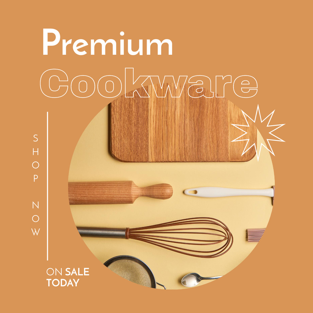 Cookware For Your Culinary Masterpieces Instagram Design Template