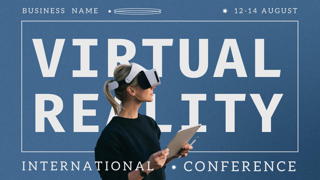 Virtual Reality Conference Event Full HD video tervezősablon