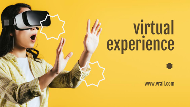 Virtual Reality Experience Youtube Thumbnailデザインテンプレート