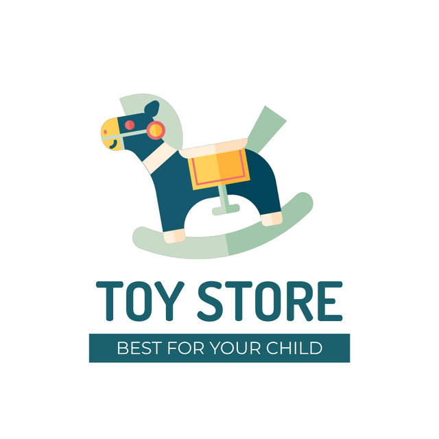 Template di design Emblem of Best Toy Store Animated Logo