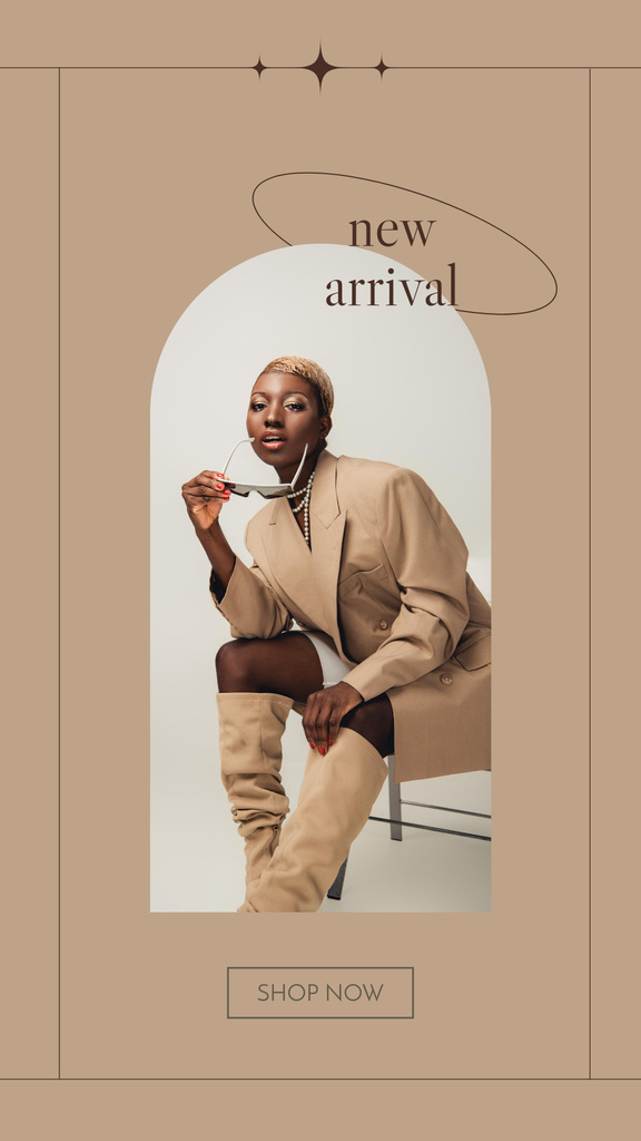 Designvorlage New Arrival Fashion Collection für Instagram Story