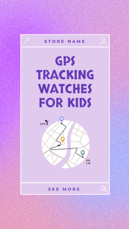 GPS nyomkövető akció TikTok Video tervezősablon