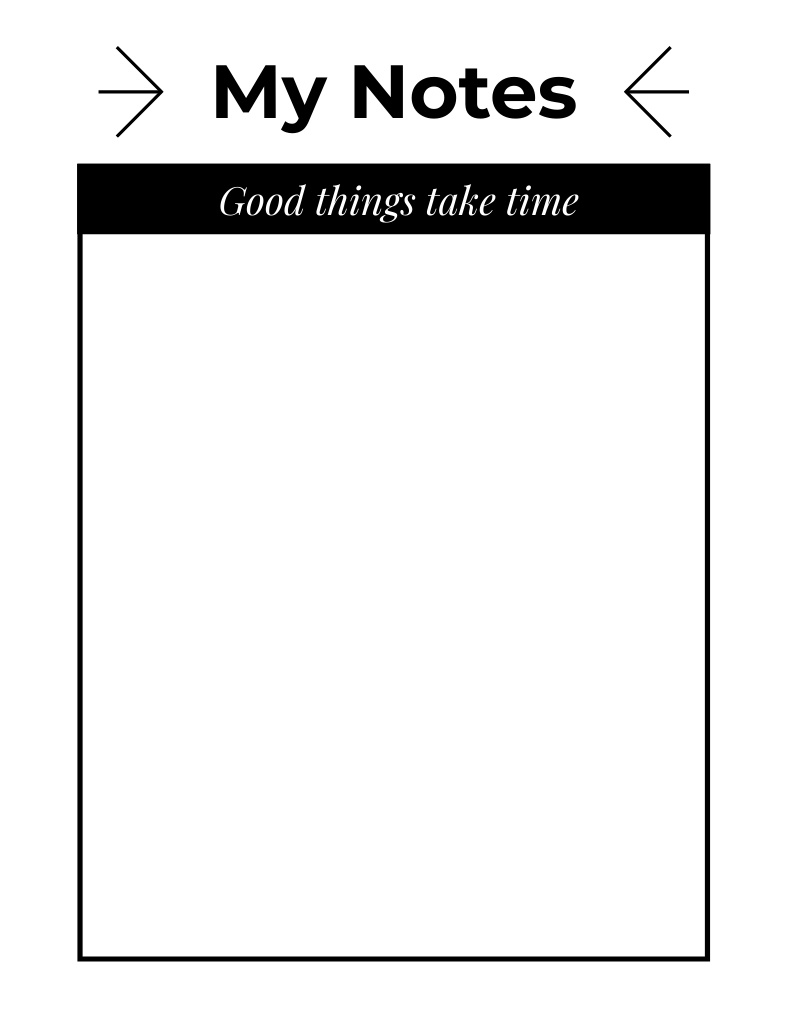 Simple Minimalist Daily Planner in White Notepad 107x139mm Modelo de Design