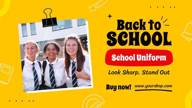Formal Style Uniform For School Offer Full HD video Design Template