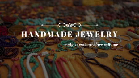 Handmade Jewelry At Market Vlog YouTube intro Design Template