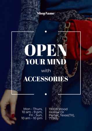 Quote about Accessories Flyer A7 Design Template