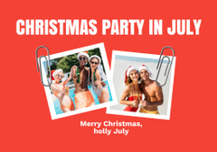 Awesome Christmas Party in July Near Water Pool