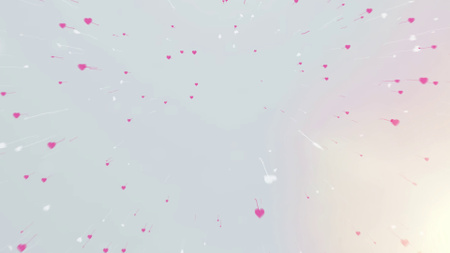 Ontwerpsjabloon van Zoom Background van Valentijnsdag met heldere plons van harten