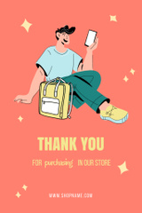 Back to School And Thank You For Purchase With Backpack