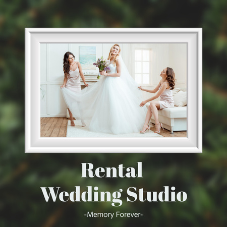 Wedding Studio Rental Offer for Photoshoot Instagram tervezősablon