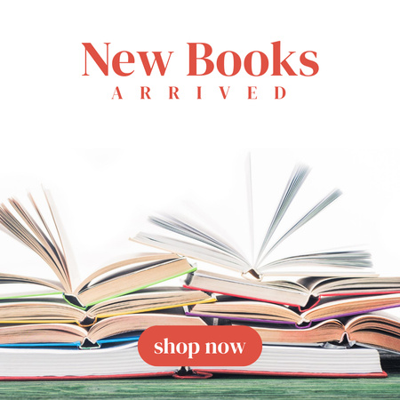Books Sale Announcement Instagram Design Template