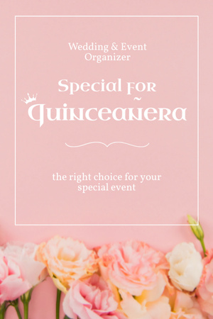Organization Events and Weddings Postcard 4x6in Vertical Design Template