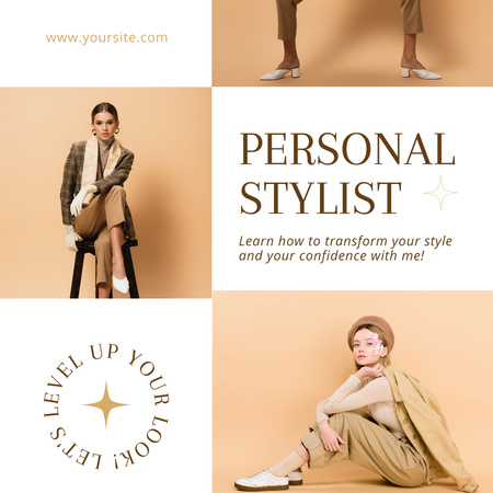 Personal Fashion Insight Services Instagram Design Template