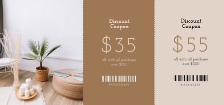 Discount Offer on Home Decor Coupon Din Large Design Template