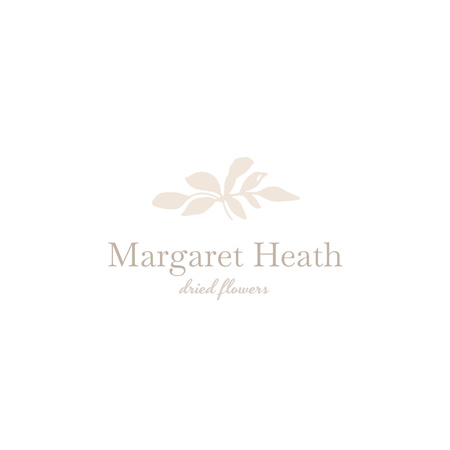 Dried Flowers Shop Services Offer Logo Design Template
