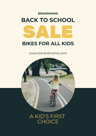 Modèle de visuel School Bicycle Sale - Poster