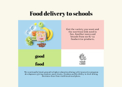 Varied School Food Digital Promotion With Delivery