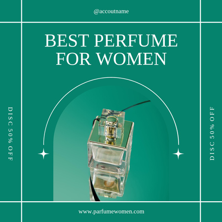 Platilla de diseño Best Female Fragrances Announcement Instagram