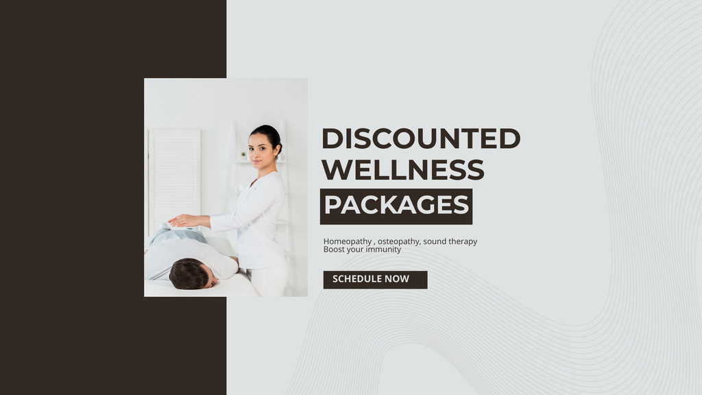 Discounted Wellness Packages In Clinic Title 1680x945px Modelo de Design