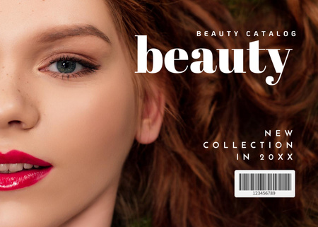 Beauty Products Catalog Flyer 5x7in Horizontal Design Template