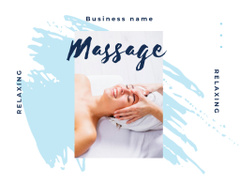 Cosmetic Massage Promotion In White