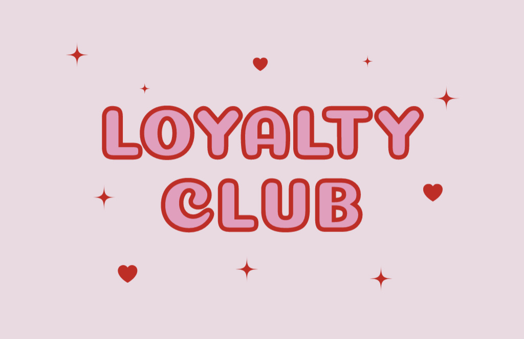 Ontwerpsjabloon van Business Card 85x55mm van Multipurpose Simple Loyalty Club