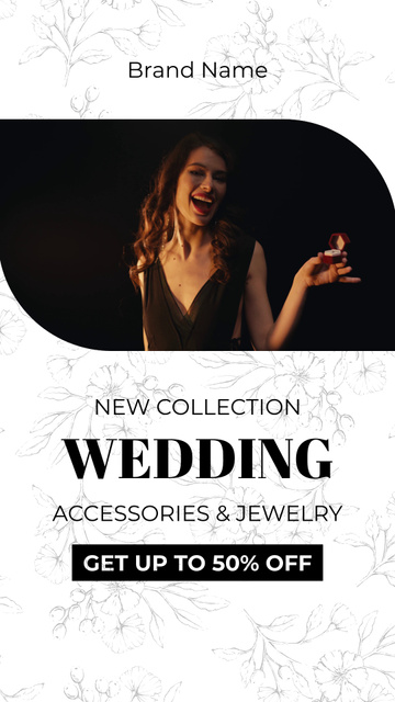 Template di design Proposal for New Collection of Jewelry and Accessories for Wedding TikTok Video