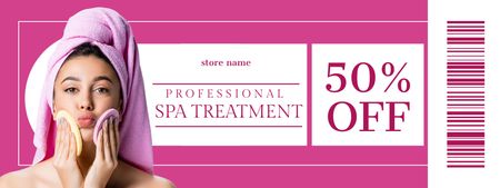 Discount for Professional Spa Treatment Coupon Design Template