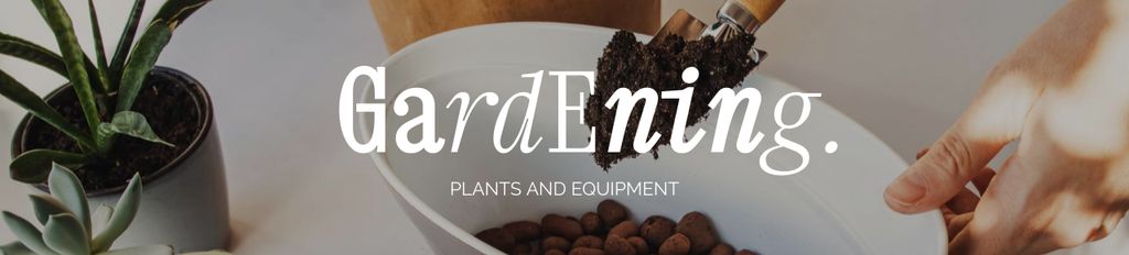 Designvorlage Plants and Garden Equipment Offer für Ebay Store Billboard