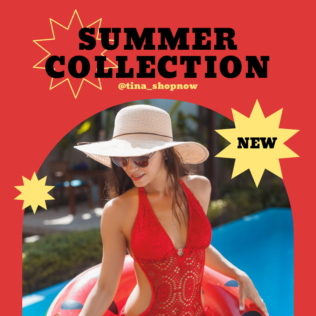 Female Wear Collection for Summer Instagram Design Template