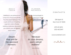 Wedding Agency Ad with Tender Bride