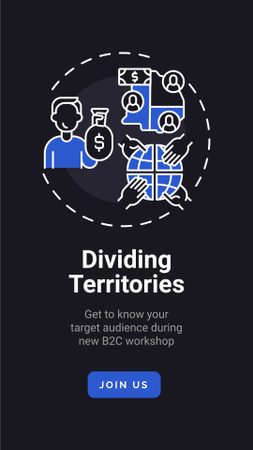 Designvorlage Marketing Audience research concept für Instagram Story