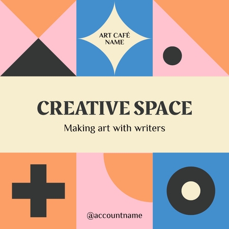 Welcome To Creative Space Instagram Design Template