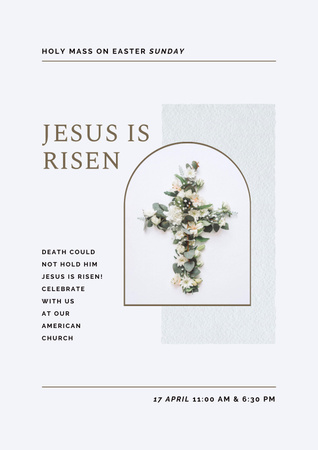 Modèle de visuel Easter Holiday Celebration Announcement - Poster
