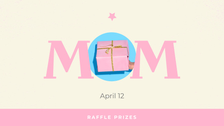 Mother's day Greeting with Gift FB event cover tervezősablon