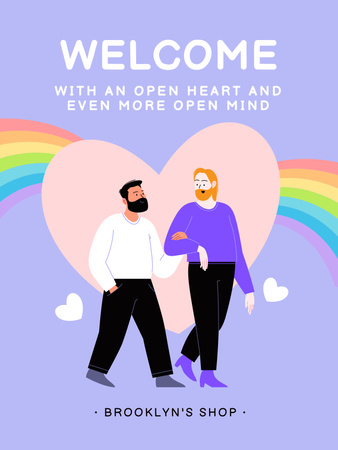 LGBT Community Invitation Poster USデザインテンプレート