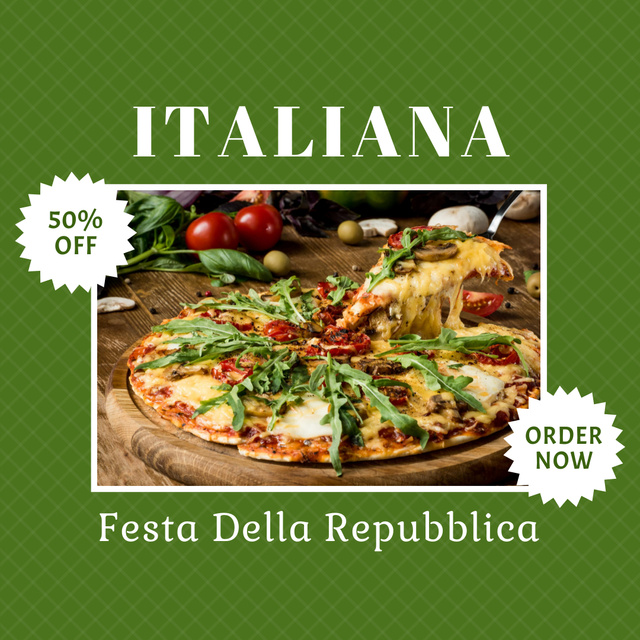 Italian Food Special Offer Instagram Πρότυπο σχεδίασης