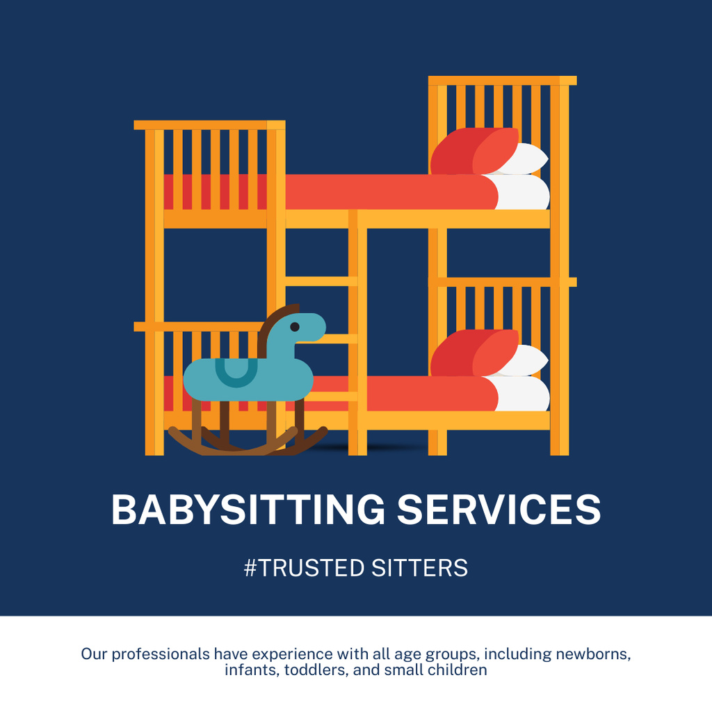 Platilla de diseño Babysitting Agency Offer Instagram