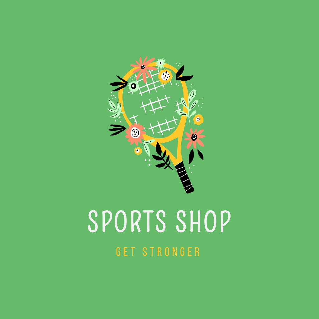 Sports Shop Services Offer Logo Design Template