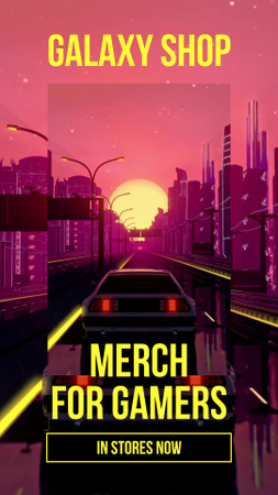 Gaming Merch Sale Offer Instagram Video Story Design Template