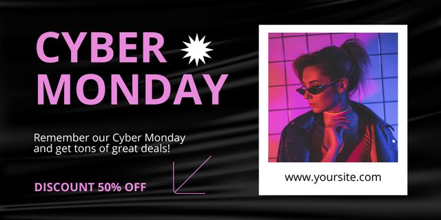 Cyber Monday Great Deals Twitterデザインテンプレート