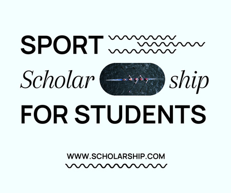 Sport Scholarship Announcement Facebook Modelo de Design