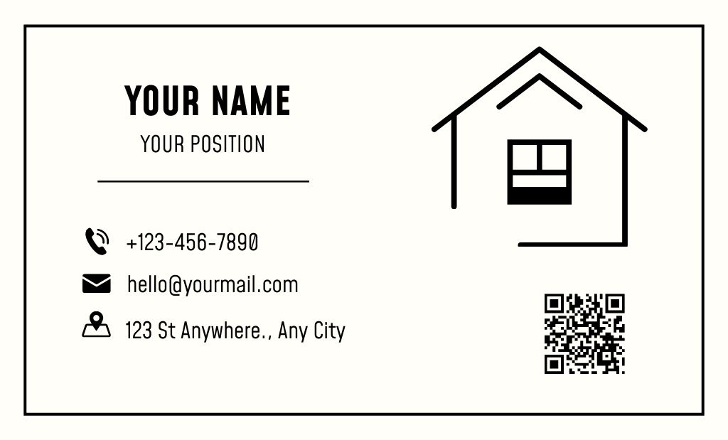 House Improvement and Maintenance Services Business Card 91x55mm Design Template