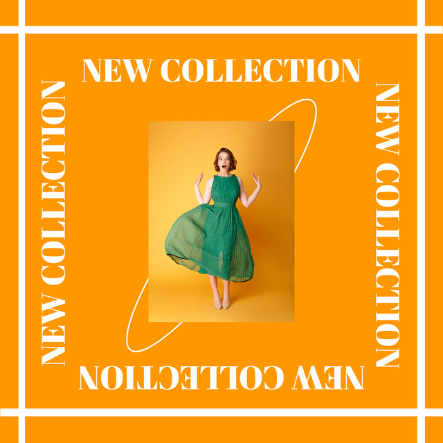 Platilla de diseño Stunning Clothes Collection With Dress Instagram