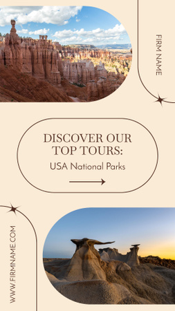Пропозиція туристичних турів Instagram Story – шаблон для дизайну